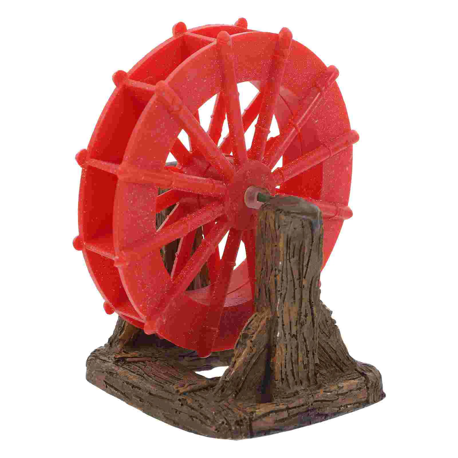 

Aquarium Waterwheel Resin Landscape Waterfall Model Model Fish Tank Landscape Oxygen SupplyWaterfall