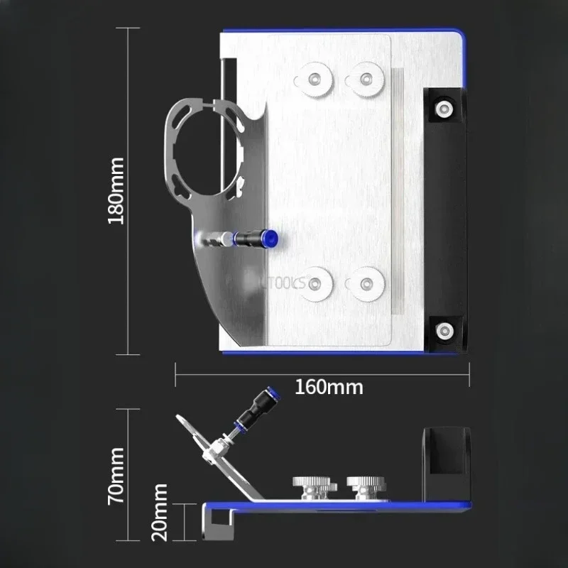Imagem -06 - Ferramenta de Chanfradura de Telha de 45 Graus Fixação Segura Suporte de Corte de Chanfro de Telha com Mangueira de Água para a Maioria dos Tipos de 100 Moedor de Ângulo