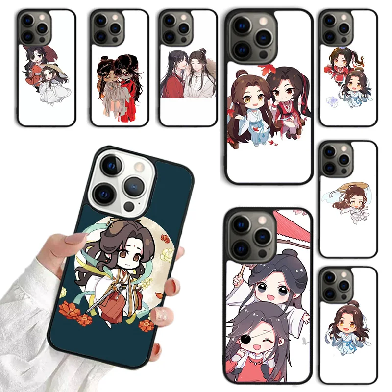 Tian Guan Ci Fu hua cheng xie lian جراب هاتف آيفون 17 Air 16 15 14 12 13 PLUS 11 PRO MAX coque غطاء شل #1