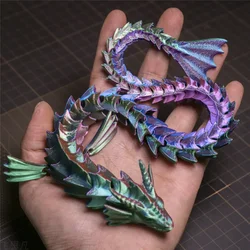 3D Print 45cm Sea Dragon Model Mythical Dragon Desktop Decorations Multi-Articulated Activity Models Home Decorations