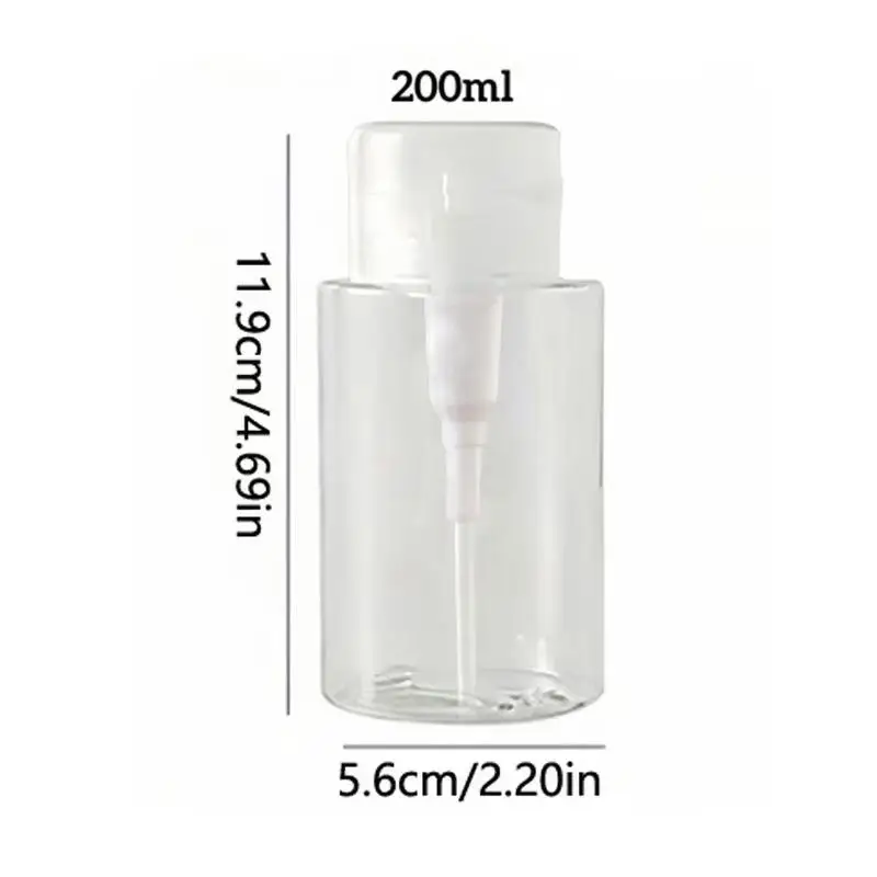 Contenitore per struccante Bottiglia per pressa da 150 ml Dispenser per pompa vuota con serratura ricaricabile Detergente per manicure per unghie