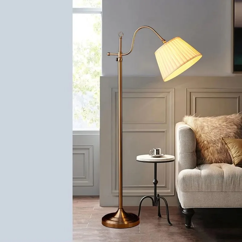 

Floor Lamp, Modern Tall Lamp, Standing Lamp for Living Room Bedrooms Office, Living Room Light, Fabric Lampshade