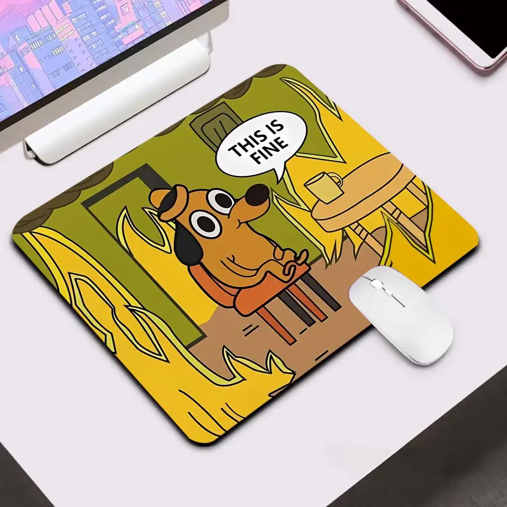 Moderate thickness Rectangular mouse pad small square computer office game table mats rubber anti slip desk pads