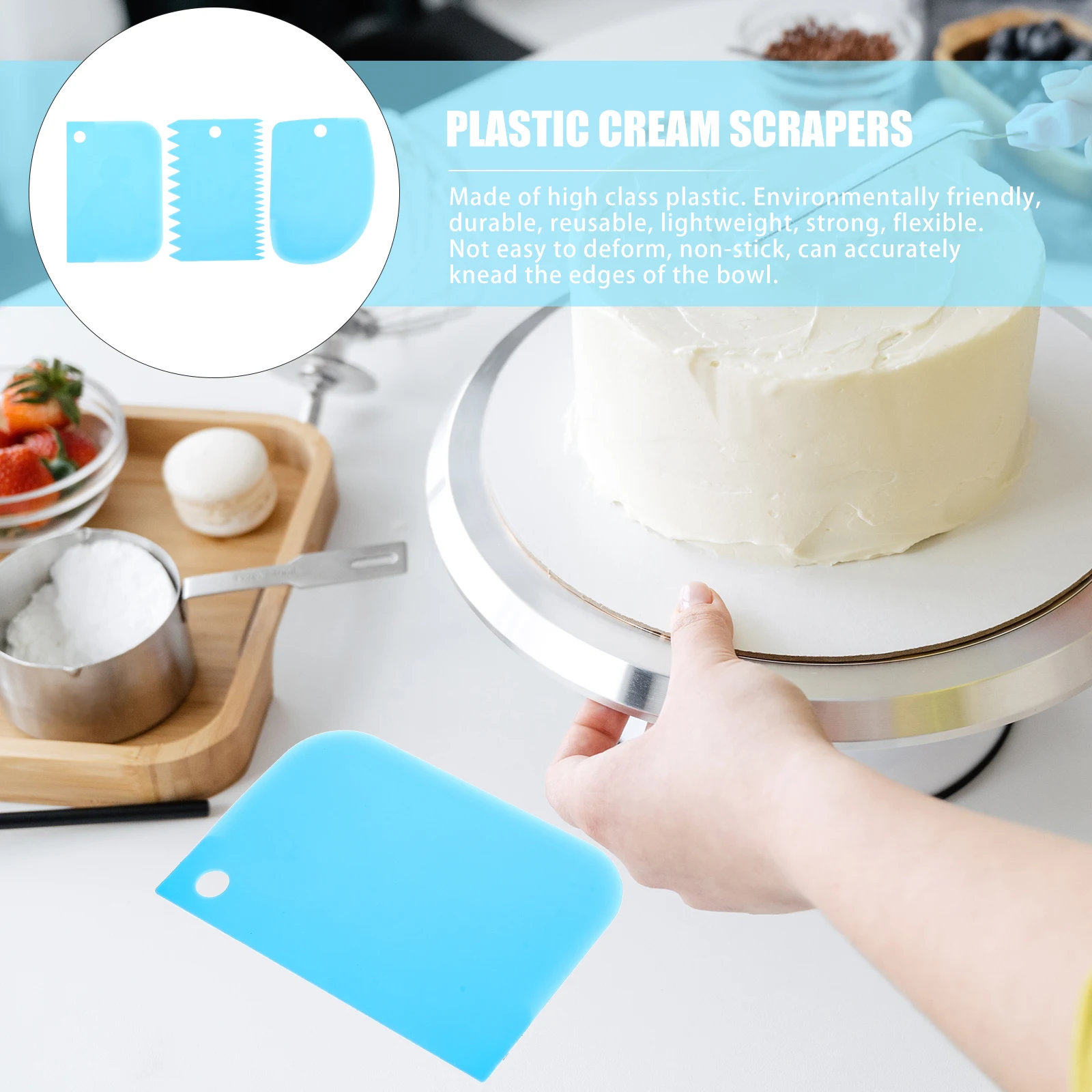 

15pcs Baking Tools Set Cake Scrapers Smoother Kitchen Cream Scraper For Decorating Baking Accessories Cake Comb