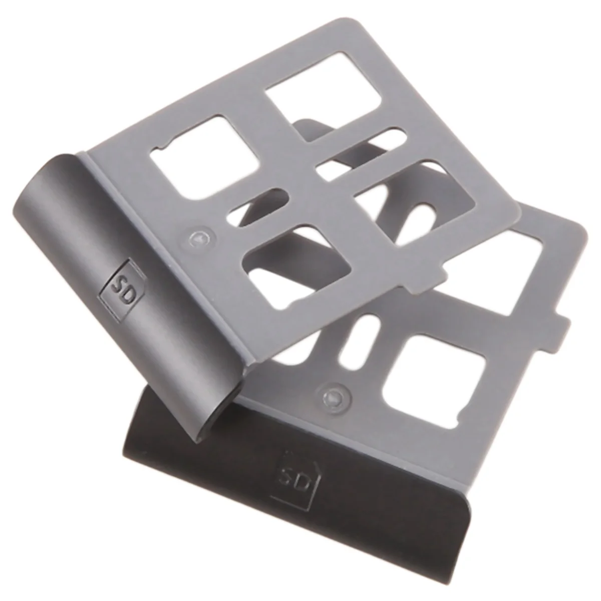 AT-For 3DS XL SD Game Card Slot Cover Holder Frame Card Slot Replacement