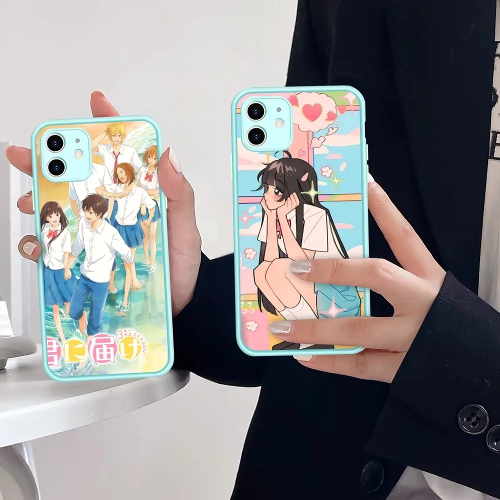 K-Kimi Ni Todoke Anime Phone Case for iPhone 14 11 12 13 Mini Pro Max 8 7 Plus X XR XS MAX Translucent Matte Cover