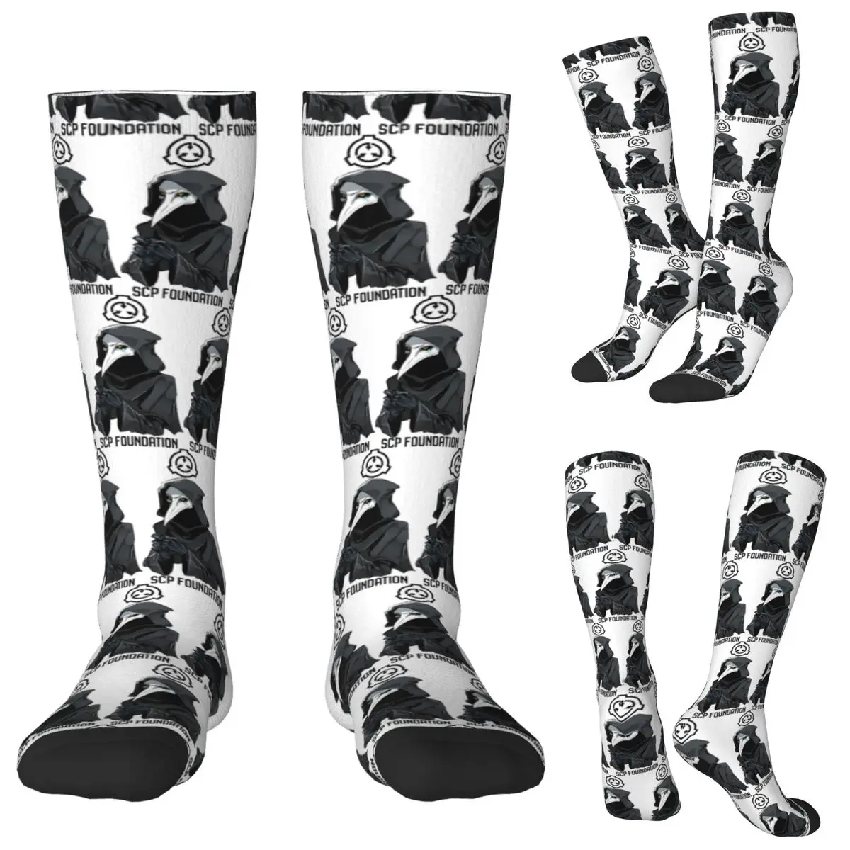 

Носки SCP 049, чулки в стиле Харадзюку, всесезонные длинные носки, аксессуары для мужчин и женщин, подарок на день рождения