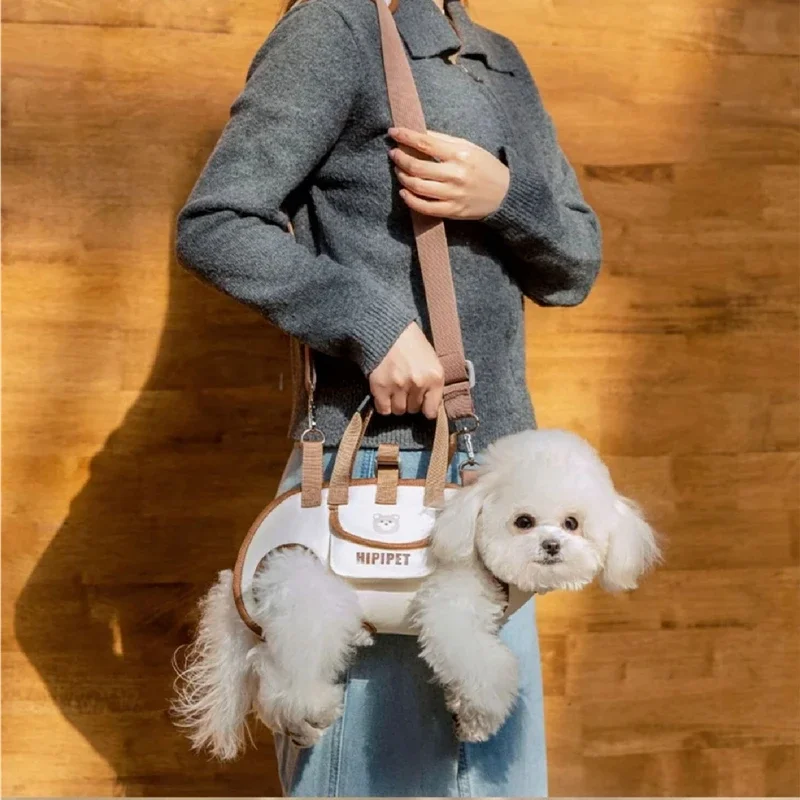 Adecuado para transportar mochila para perros pequeños con cuerda de plomo, diseño transpirable, puede mejorar la comodidad de las mascotas, adecuado para viajes al aire libre