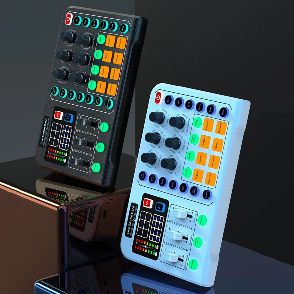 

Живая звуковая карта, студийная запись, профессиональная звуковая карта, Bluetooth-микрофонный микшер, устройство смены голоса, прямая трансляция, микшер 2025 года, новинка