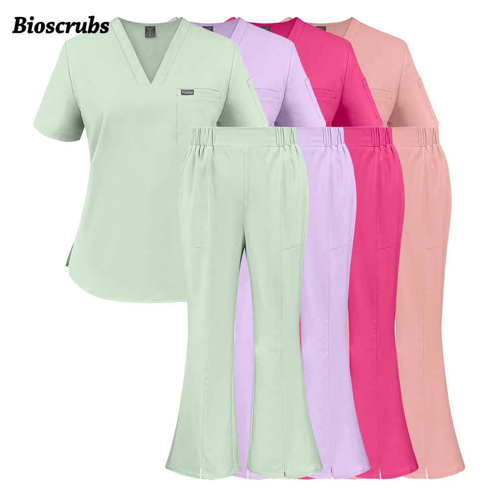 

Высококачественный стильный медицинский костюм для ветеринарии и стоматологии, униформа для медсестер, комплект рабочей одежды для клиник, женская клиническая спецодежда