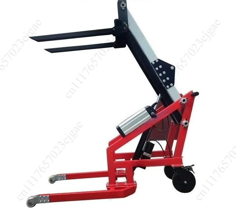 Convenient curved arm simple electric forklift, small warehouse truck