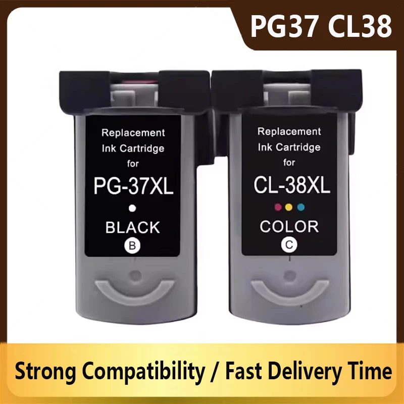 PG-37 CL-38 PG37 CL38 Ink Cartridge For Canon PIXMA MP140 MP190 MP210 MP220 MP470 IP1800 IP2500 MX300 MX310 Printer