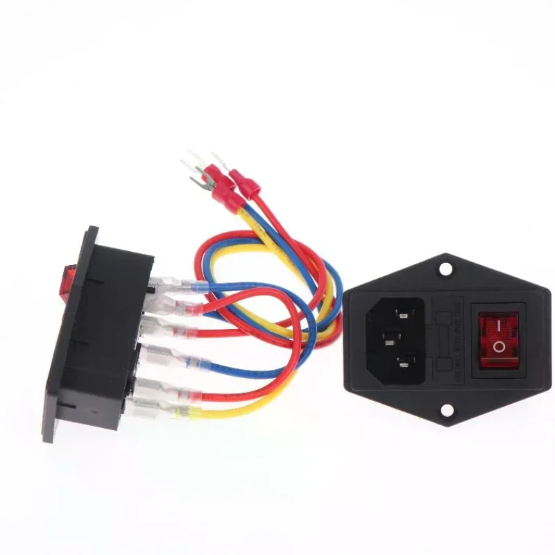 3D Printer Parts 220V 110V Power Supply Switch Male Socket With Fuse For 3D Printer DIY Use 3D Printer Accessories