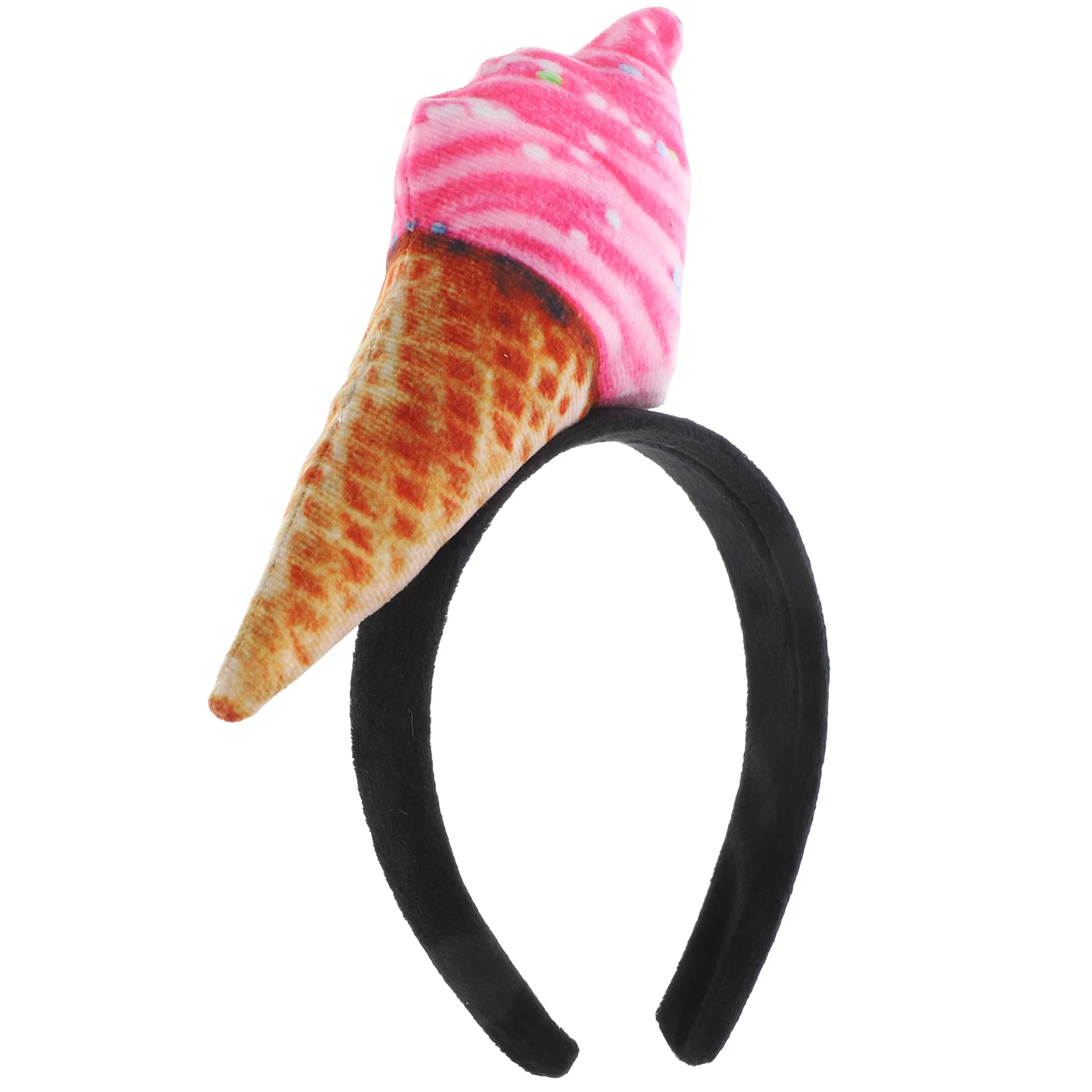 

Ice Cream Headband Cupcake Hair Accessories Wristband Womens Headbands Fabric Vacation for Cosplay Party