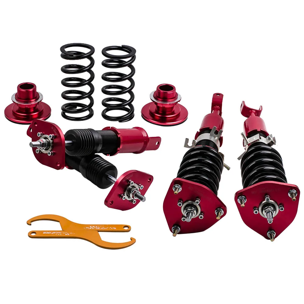 maXpeedingrods Street Coilovers Struts For Nissan Fairlady 350Z Z33 2003-08 Adjustable Coilover Lowering Kit