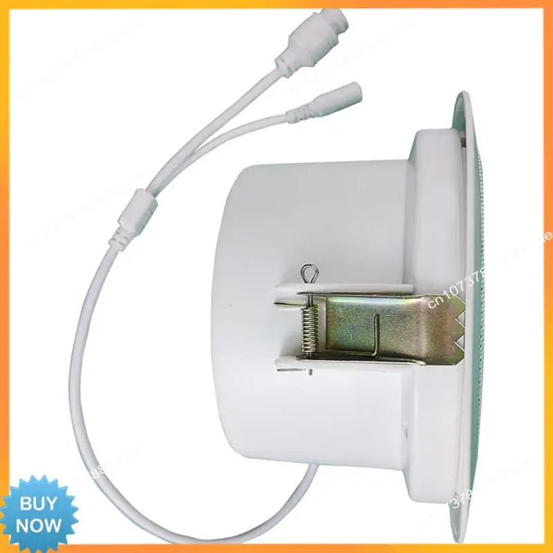 A10R 10W Network IP Public Address System Audio ABS Ceiling Speaker POE Or DC12V
