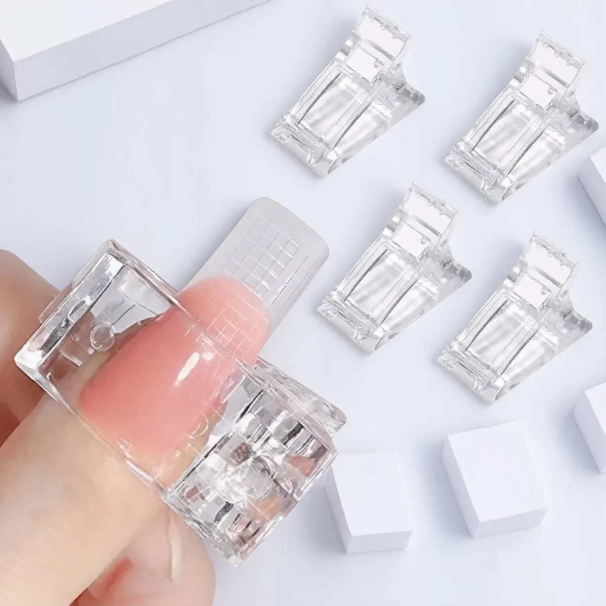 5Pcs Quick Building Mold Nail Tips Clip Dual Forms Finger Extension Nail Art UV Builder Poly Gel Manicure Tools