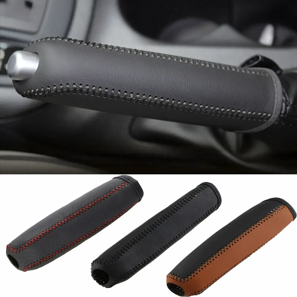 

For Mazda 6 Handbrake Sleeve Leather Hand Brake Grips Cover Handbrake Knob Protector Car Interior Accessories