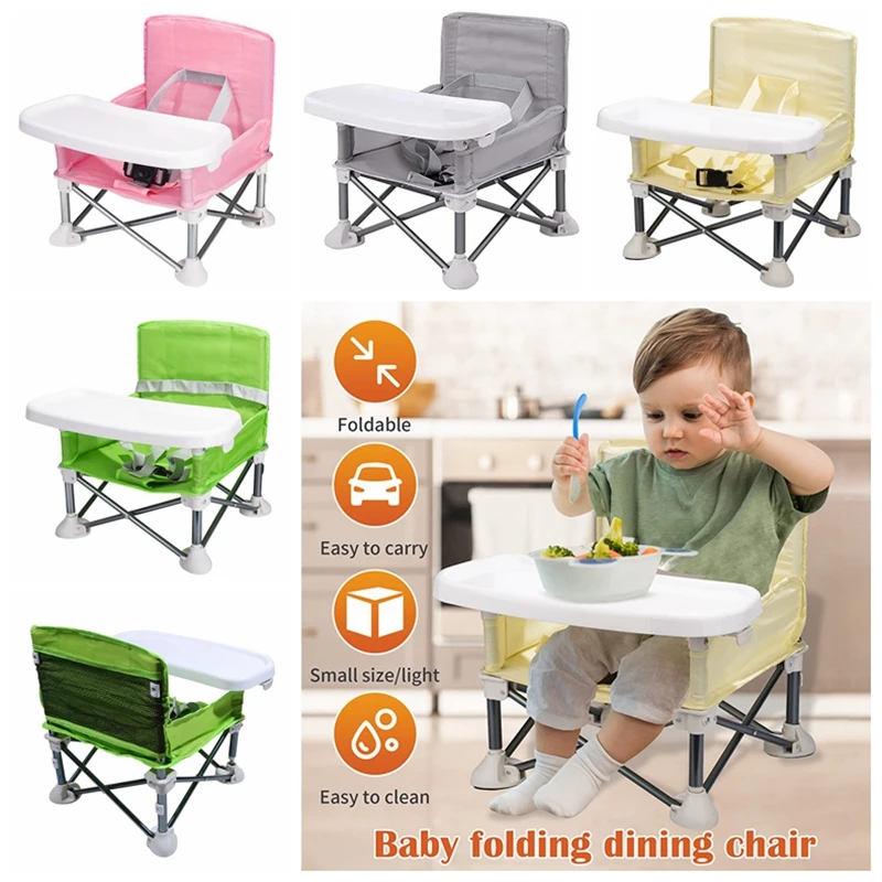 

Baby Booster Seat Dining Chair Portable Travel Folding Kids With Feeding Chair Outdoor Beach Seat Baby Furniture Supplies 2025