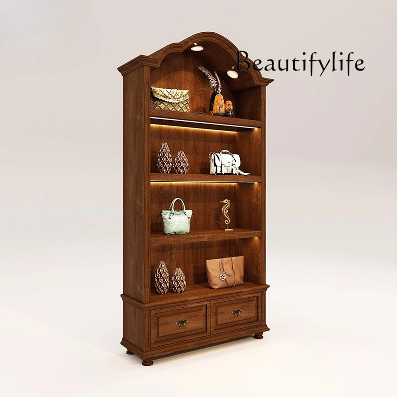 Medieval Display Cabinet Jewelry Display Cabinet Women's Clothing Store Hat Combination Display Stand Customization