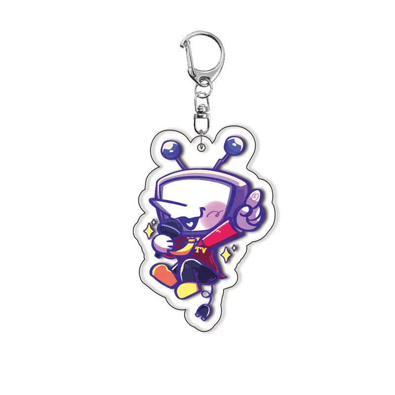 أنا أحب التلفزيون الكرتون أنيمي سلسلة مفاتيح مصنوعة من الأكريليك Kawaii لطيف المرأة حقيبة سحر الحلي الشكل شخصيات حلقة رئيسية هدايا لعبة الأصدقاء #4