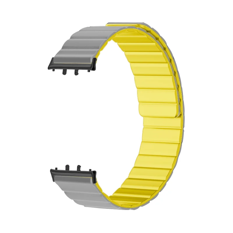 

2025 Upgraded Magnetic 18mm Watch Strap For Samsung Galaxy Fit3 Quick Release Soft Silicone Adjustable Smart Sport Watchband