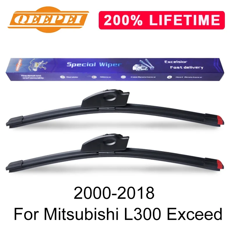 

QEEPEI Replace Wiper Blade For Mitsubishi L300 Exceed 2000-2018 Silicone Rubber Windshield Windscreen Wiper Auto Car Accessories