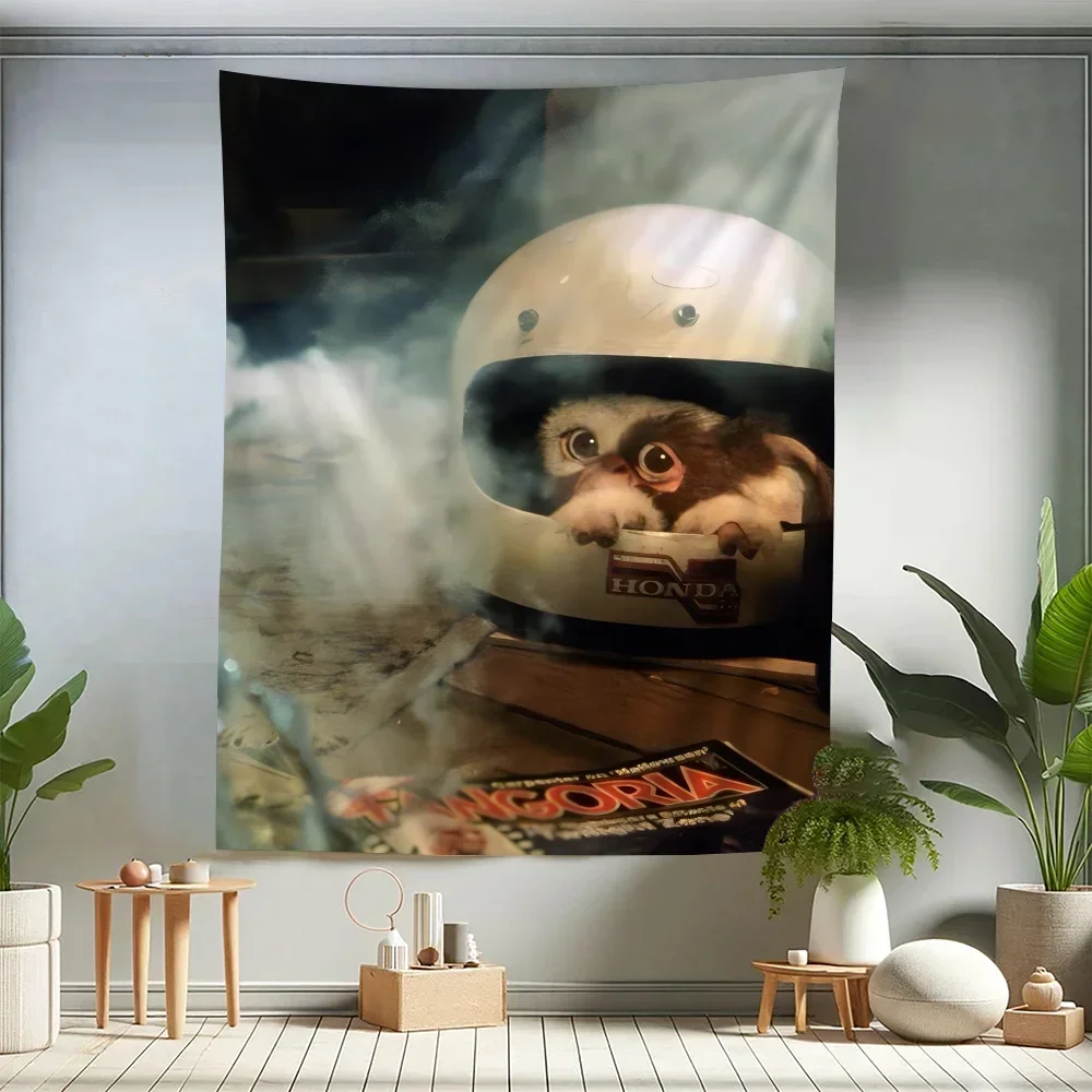 Gremlins Movie Cartoon Tapestry Art Science Fiction Room Home Decor Wall Hanging Sheets