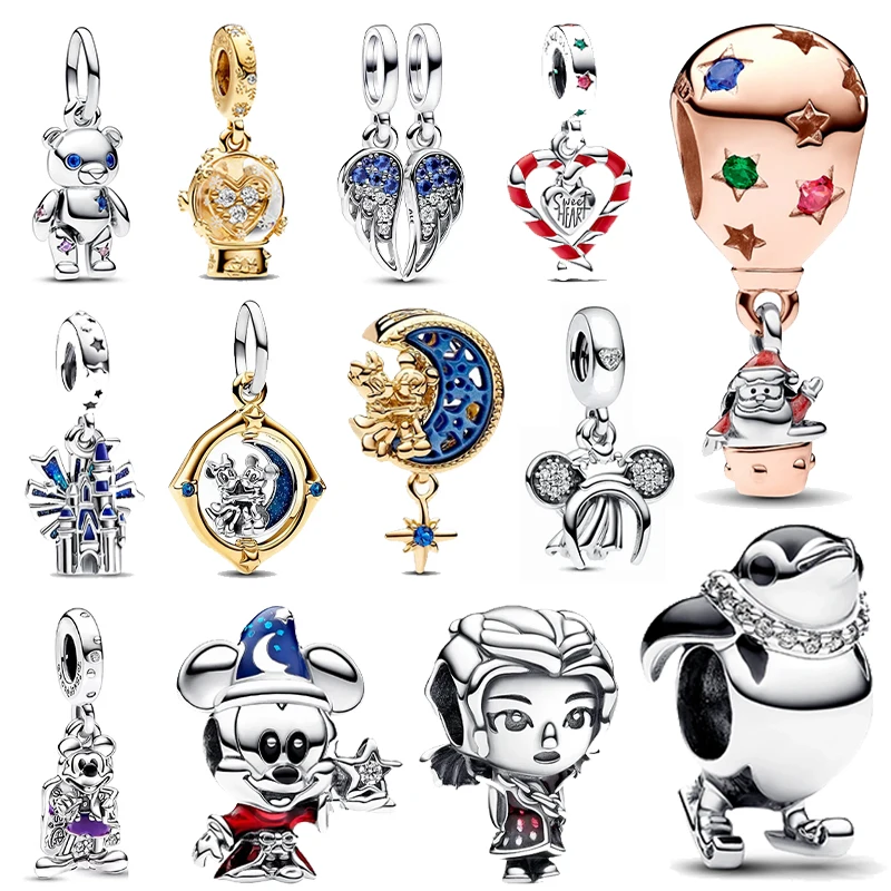 New Disney 2024 New Series Charm DIY Fashion Luxury For Original Bracelet Jewelry Exquisite Women's Set Gift hot selling