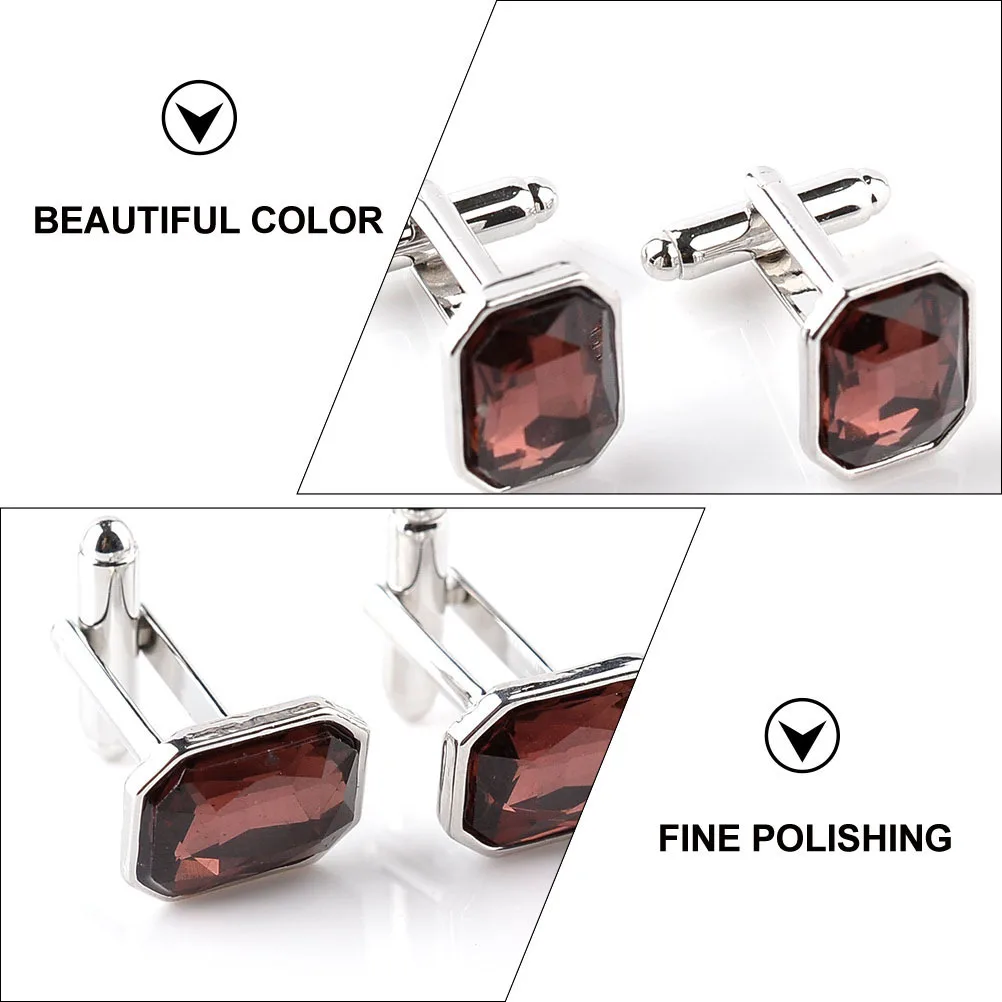1Pair Alloy Cuff Quality Comfortable Wear Polished Appearance Party Dressing Sleeve Button Fashion Cuff Link