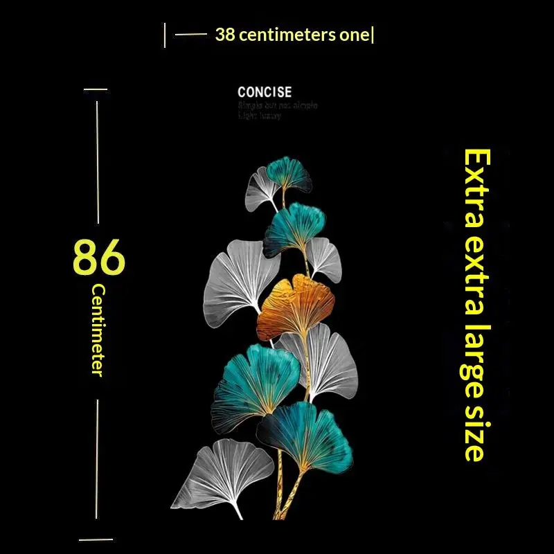 2Pcs 3D Flower Lotus Wall Stickers Anti-static Golden Koi Waterproof Decals for Home Restaurant Wall Decoration