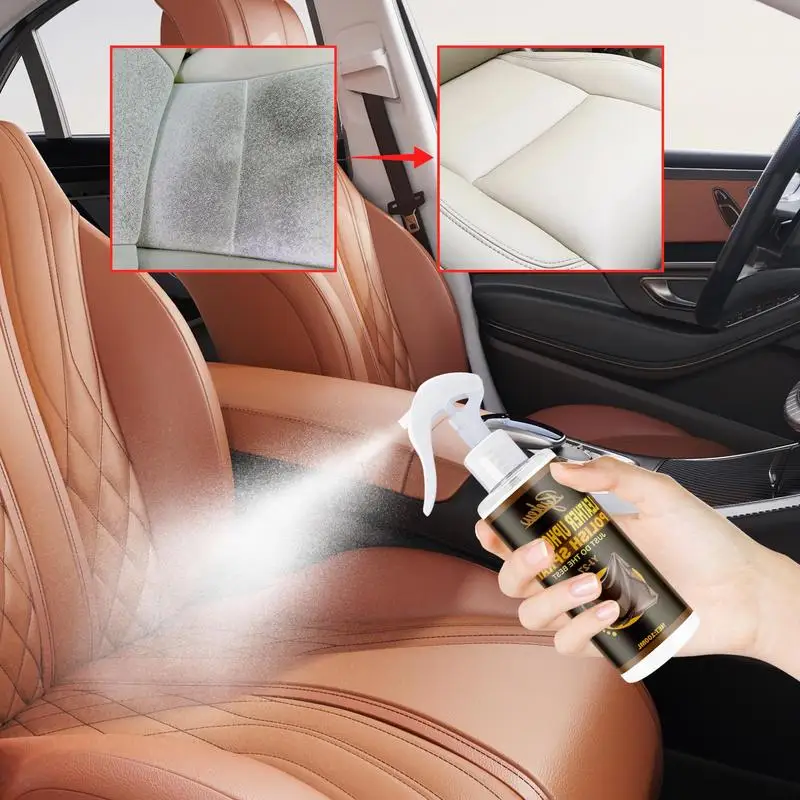 

Car Leather Seat Cleaner Car Leather Restore Agent Leather Color Restorer 100ml Leather Cleaning Spray Leather Couch Cleaner For