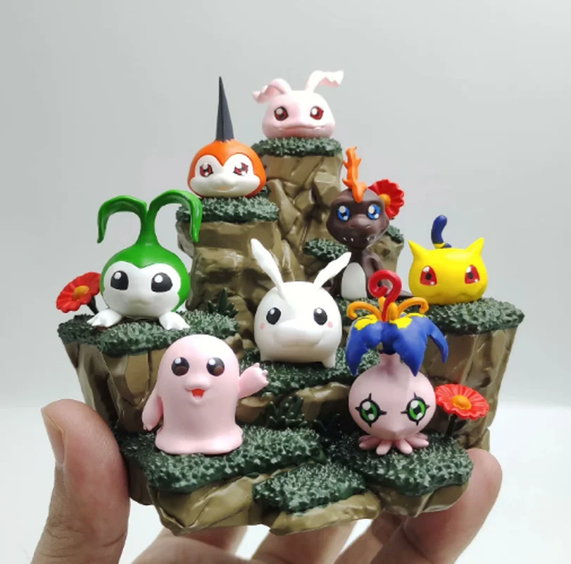 かわいいアニメデジモンアドベンチャーフィギュアピコモンガブモンコロモンモチモントコモンプロトモンアクションフィギュアPVCモデルおもちゃギフト