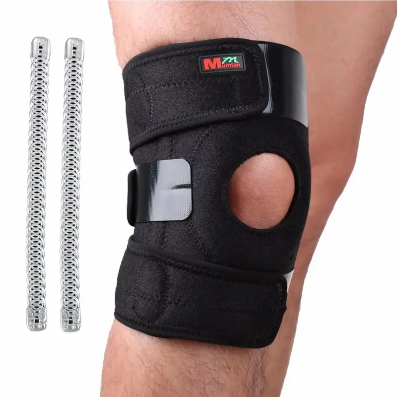 Genouillère de sport de printemps renforcée, 1 pièce, protection de soutien des jambes, bande rotulienne