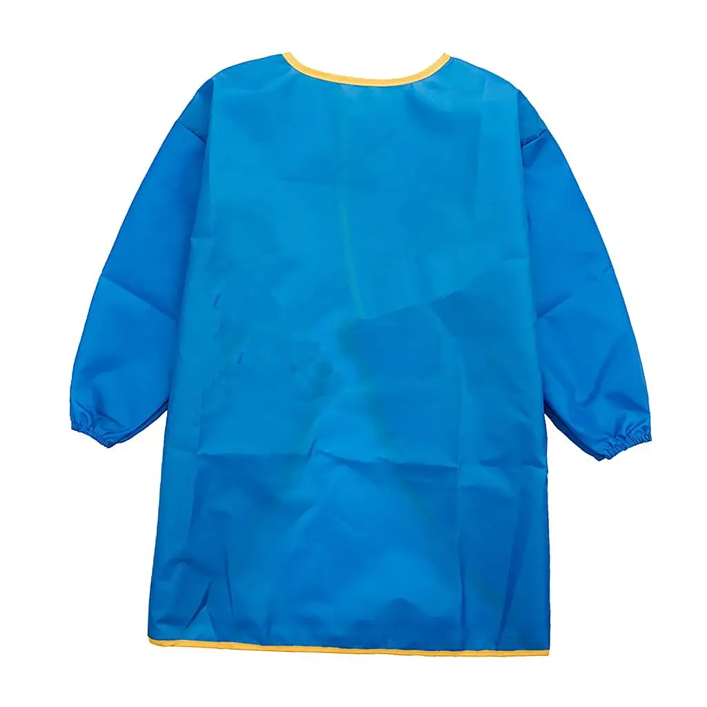 Waterproof Children Long Sleeve Apron Easy Clean Durable Smock Painting Drawing Apron for Kids Creative Activities and Kitchen
