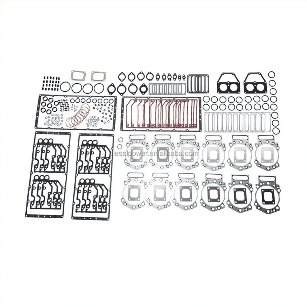 ENGINE SPARE PARTS TOP CYLINDER HEAD UPPER GASKET SET FOR CUMMINS K38 OVERHAUL   KIT 3800730