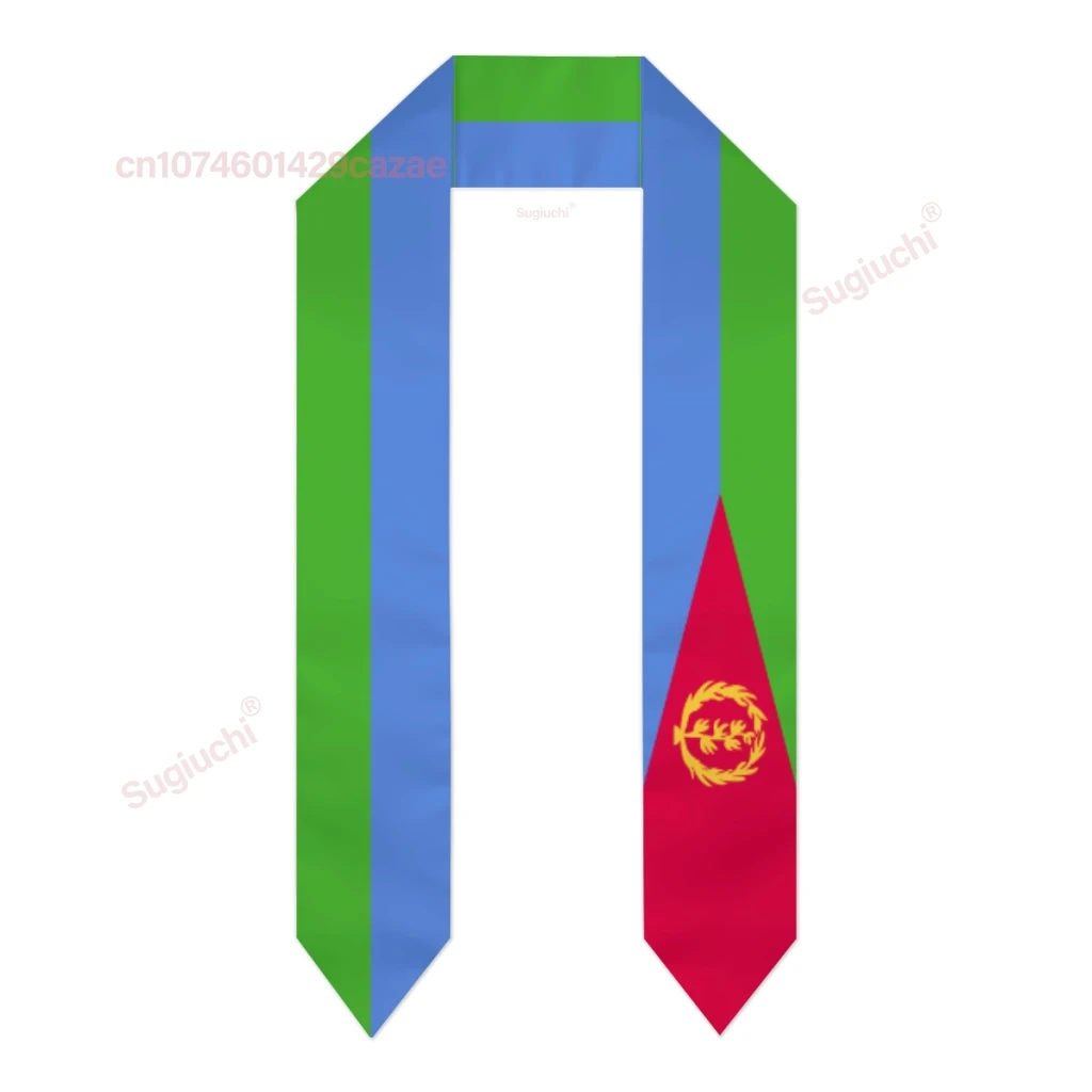 Eritrea Flag Thick Graduation Sash Stole Scarf Double Sided Honor Stole For Graduation Students Class Of 2025