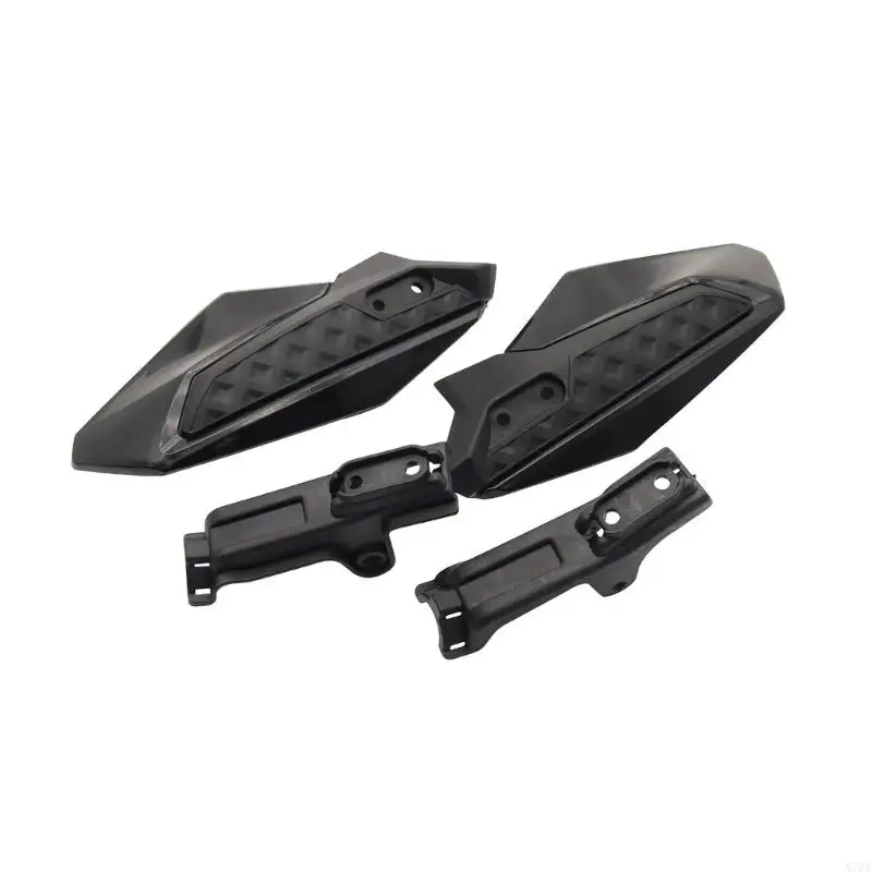 M76E Motorrad-Handschutz-Set, Handschutz mit eckigen Schutzschalen und Halterungshalterungen für Windschutz Lenker – Detail 5