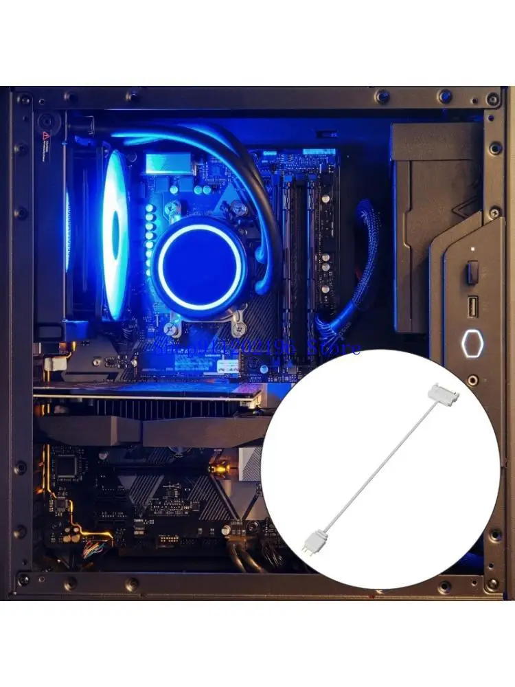 

Кабель-адаптер освещения ARGB, 5 В, 3-контактный разъем, кабель-адаптер питания для корпуса компьютера, аксессуары