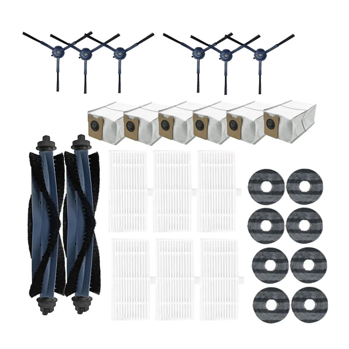 

For Eufy Omni C20 Vacuum Cleaner Accessories Ultra Durable Accessories Main Side Brush Mop Filter Dust Bags