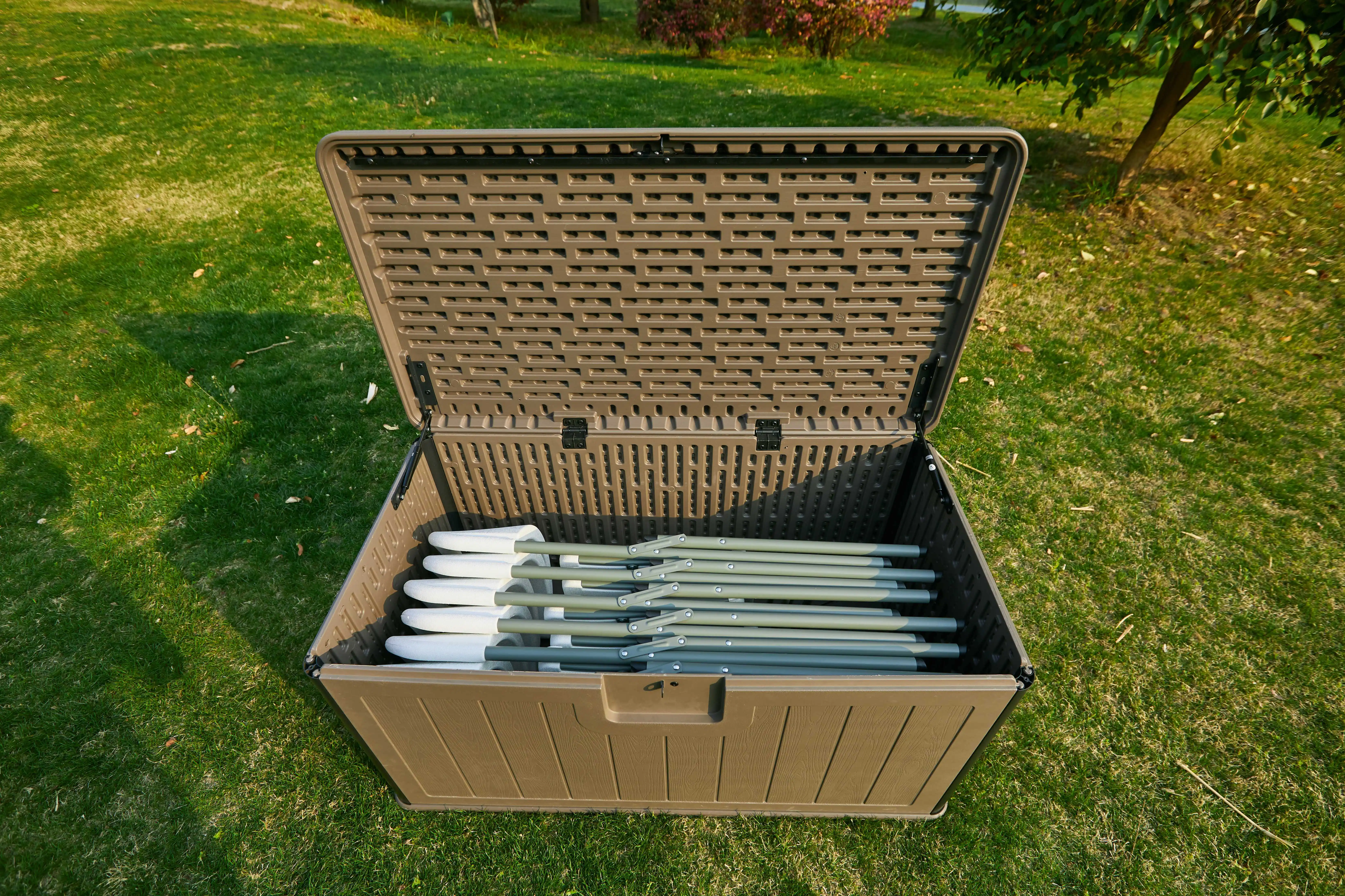 Durable 130cm Modern HDPE Storage Box Outdoor Garden Container for Efficient Storage