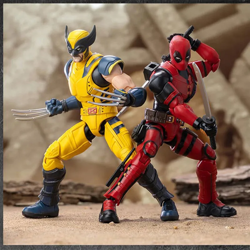 BLOKEES Stitching toy Movie Version Marvel Heroes X-Men Deadpool & Wolverine Action Figures Collections model