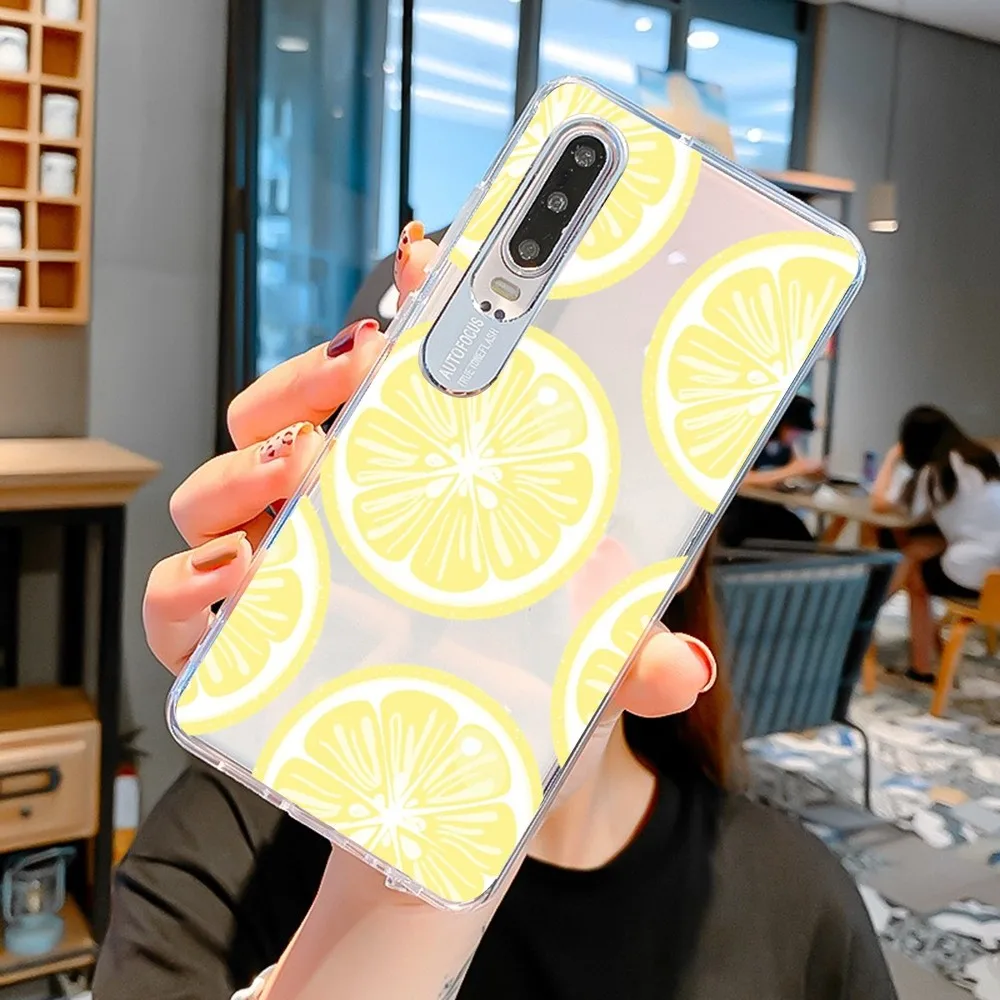 Fruit Lemon Phone Case For Samsung S10 20 22 23 A10 40 For Xiaomi10 Note10 For Huawei P50 20 Honor60 70