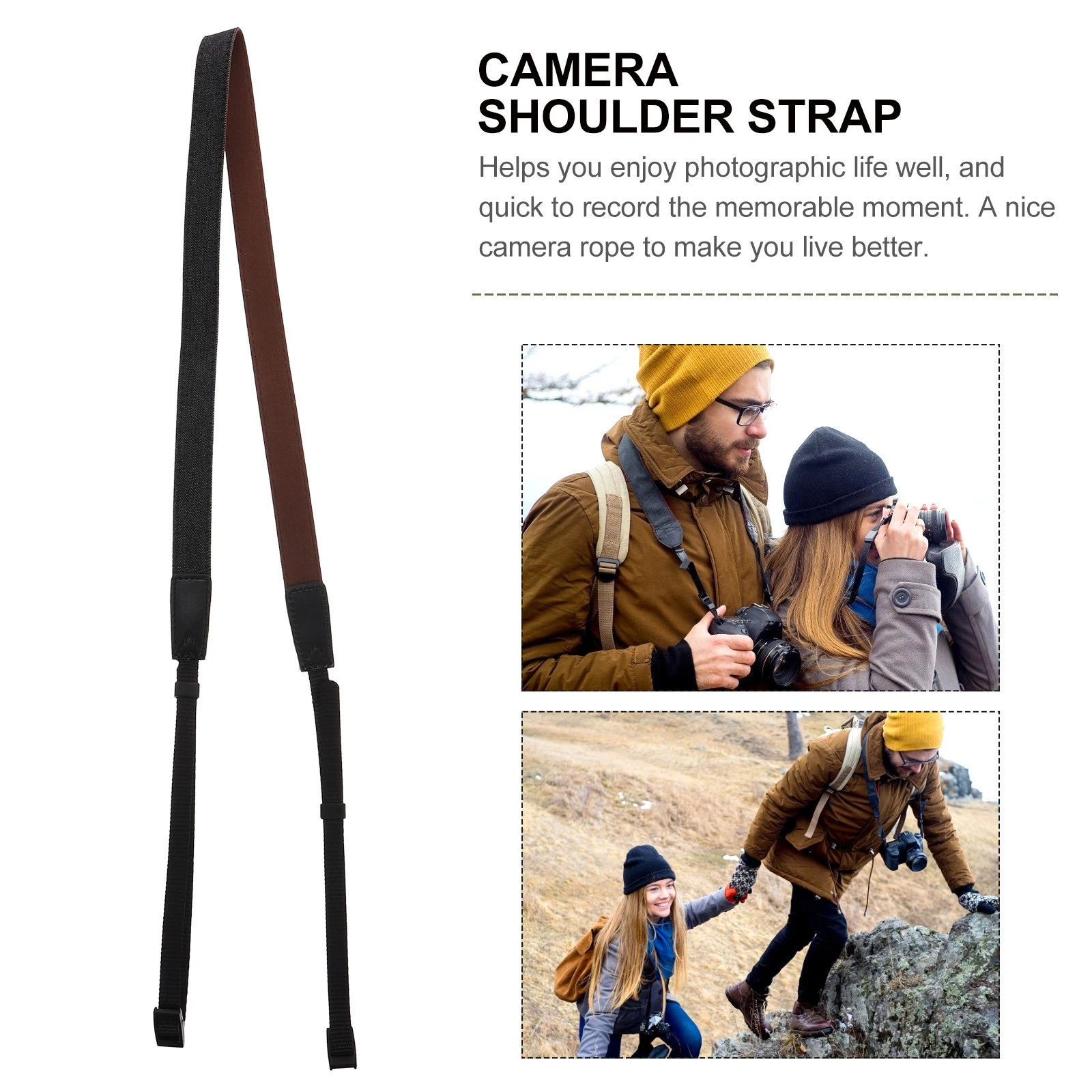 

1 set 1 Set Camera Shoulder Strap Neck Belt For Travel Mountaineering Cycling High Angle Shots Lightweight