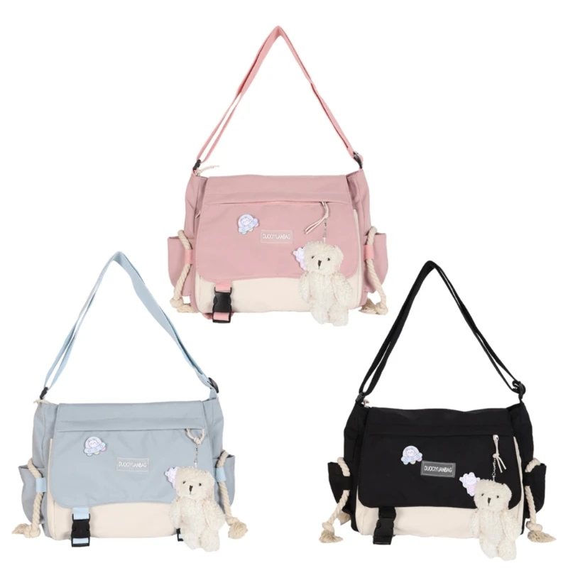 

Stylish Nylon Crossbody Bag Versatile Shoulder Bag for Shopping Travel and Dates