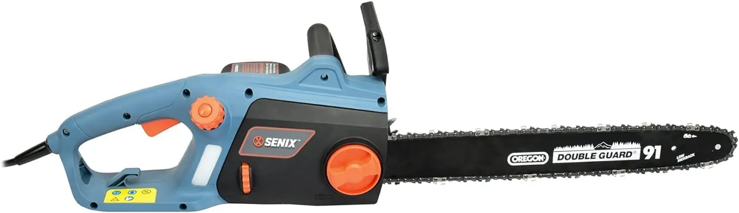 

CSE15-M 15 AMP Electric Chainsaw with 18-Inch Bar and Chain for Trees, Limbs, and Firewood, Side Auxiliary Handle