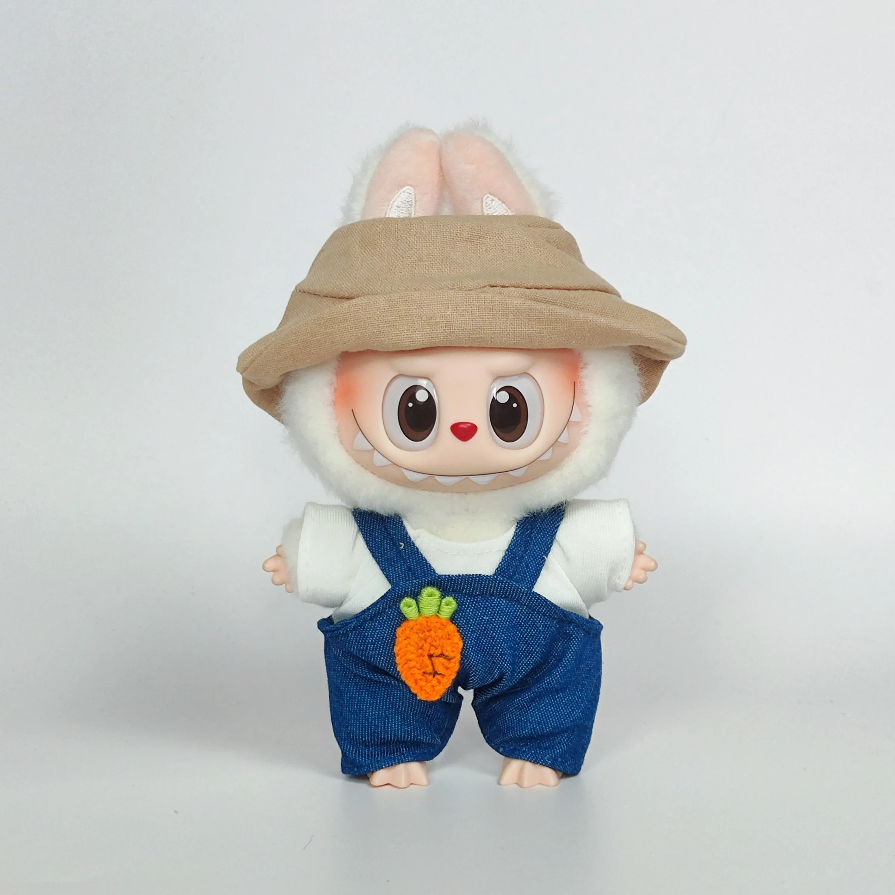 Одежда для куклы Лабу, одежда для сидения, ковбойские штаны с старым цветочным ремешком, комплект рыбацкой шляпы, Лидер продаж