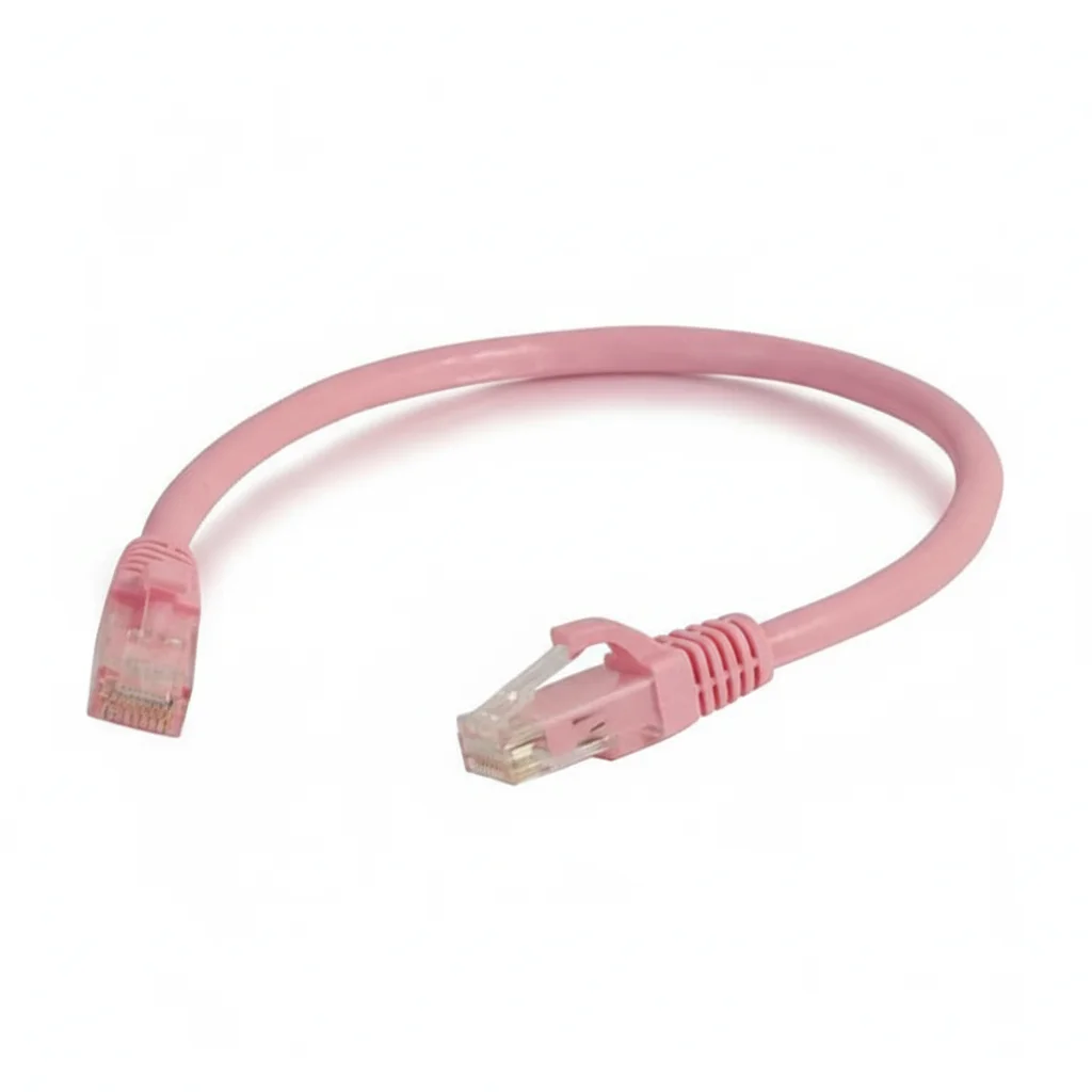 

C2G 757120040453 3-feet CAT6 Ethernet Network Patch Cable - Pink - Snagless - Unshielded (UTP) - RJ-45 Male to - Used-Like New