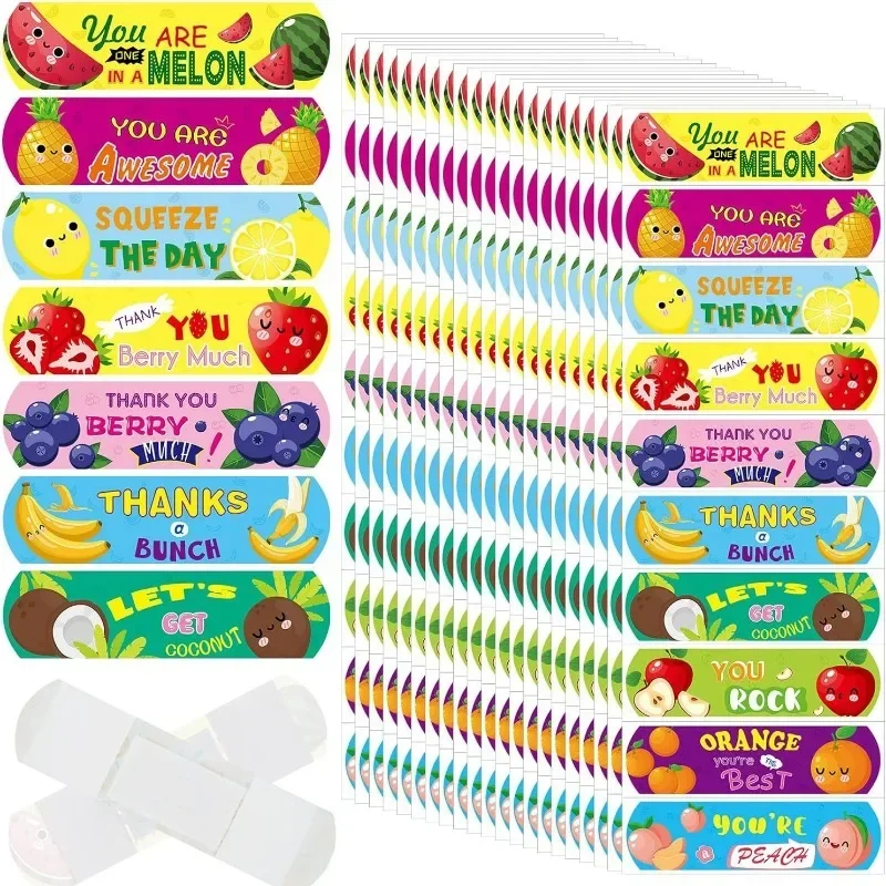 

50pcs/set Fruits Pattern Band Aid for First Aid Strips Finger Dressing Pacth Adhesive Bandages Wound Plasters Woundplast