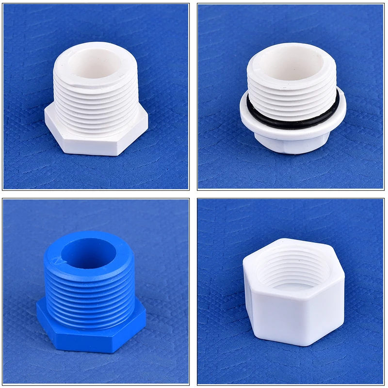 5Pcs/lot 1/2,3/4,1 Inch Male/Female Thread Plug PVC Pipe Screw Plug  Garden Irrigation Aquarium End Cap Water Pipe Connector